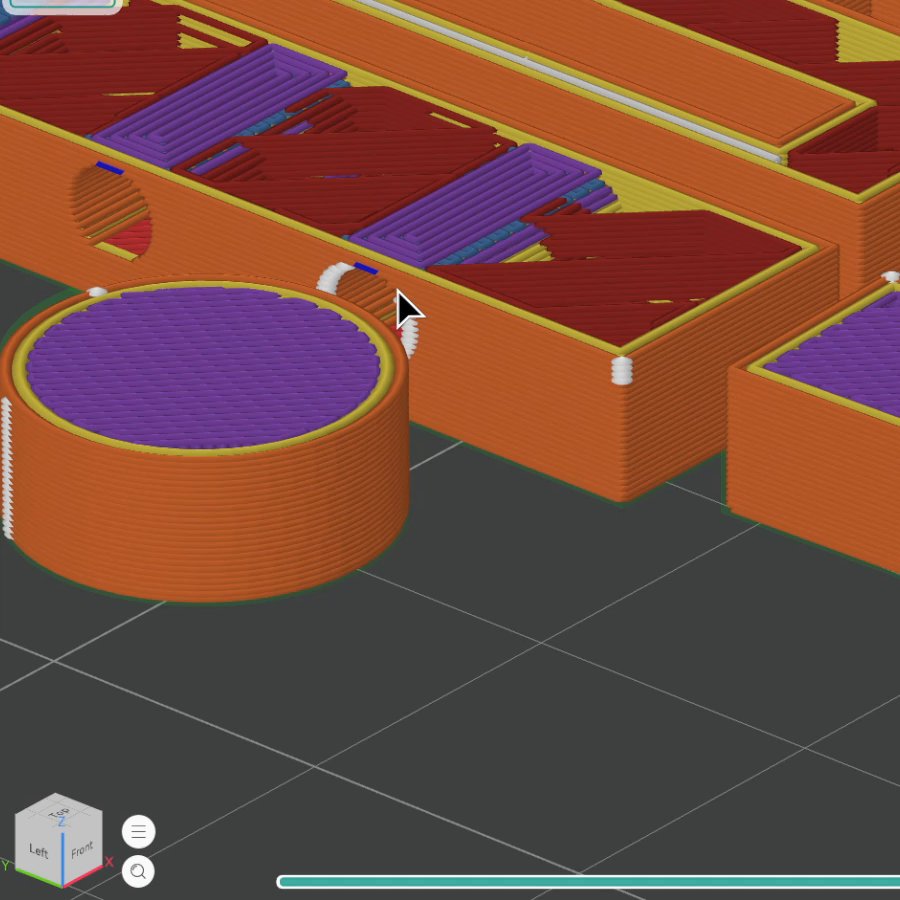 Aperçu des couches dans le slicer