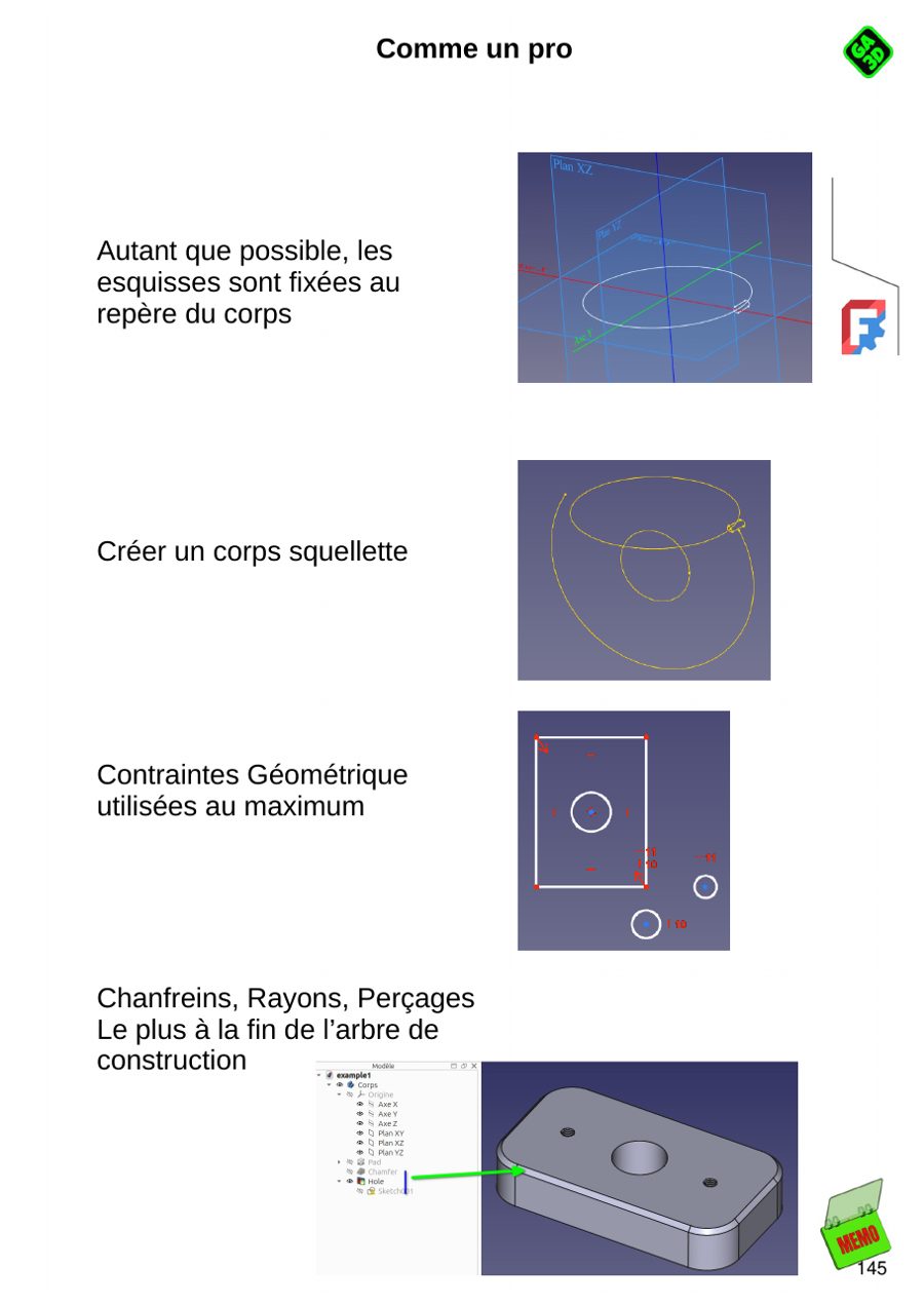 Page « Comme un pro »